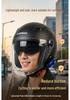Cooles Bluetooth-Halbhelm-Fahrradhelm: Leicht, Doppelvisier, Lange Akkulaufzeit, 3C-zertifiziert, Komfortpassform, Überragende Klangqualität