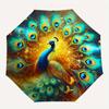 1pc "Enchanted Peacock Mandala" Umbrella with Plastic Handle,Suitable for All Seasons Home Travel Outdoor UmbrellaB1622