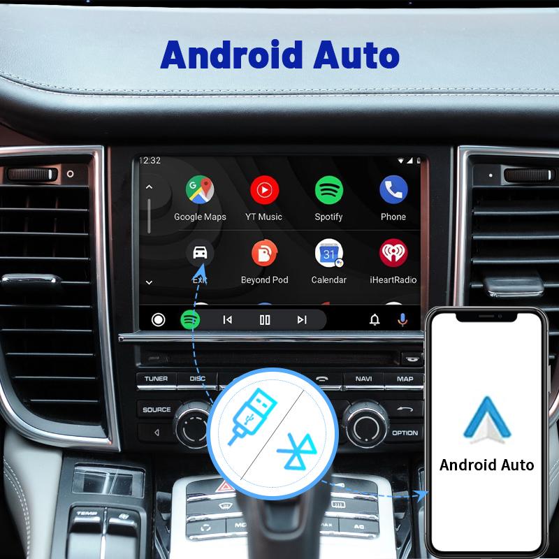 Sinairyu Wireless Carplay Android Auto Mirror-Link Kit Compatible For Porsche Cayenne Cayman 911 PCM 3.0/3.1/4.0 System