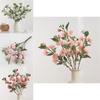 Realistic Rose Bouquet Artificial Flower For Home Decor And Photography Prop