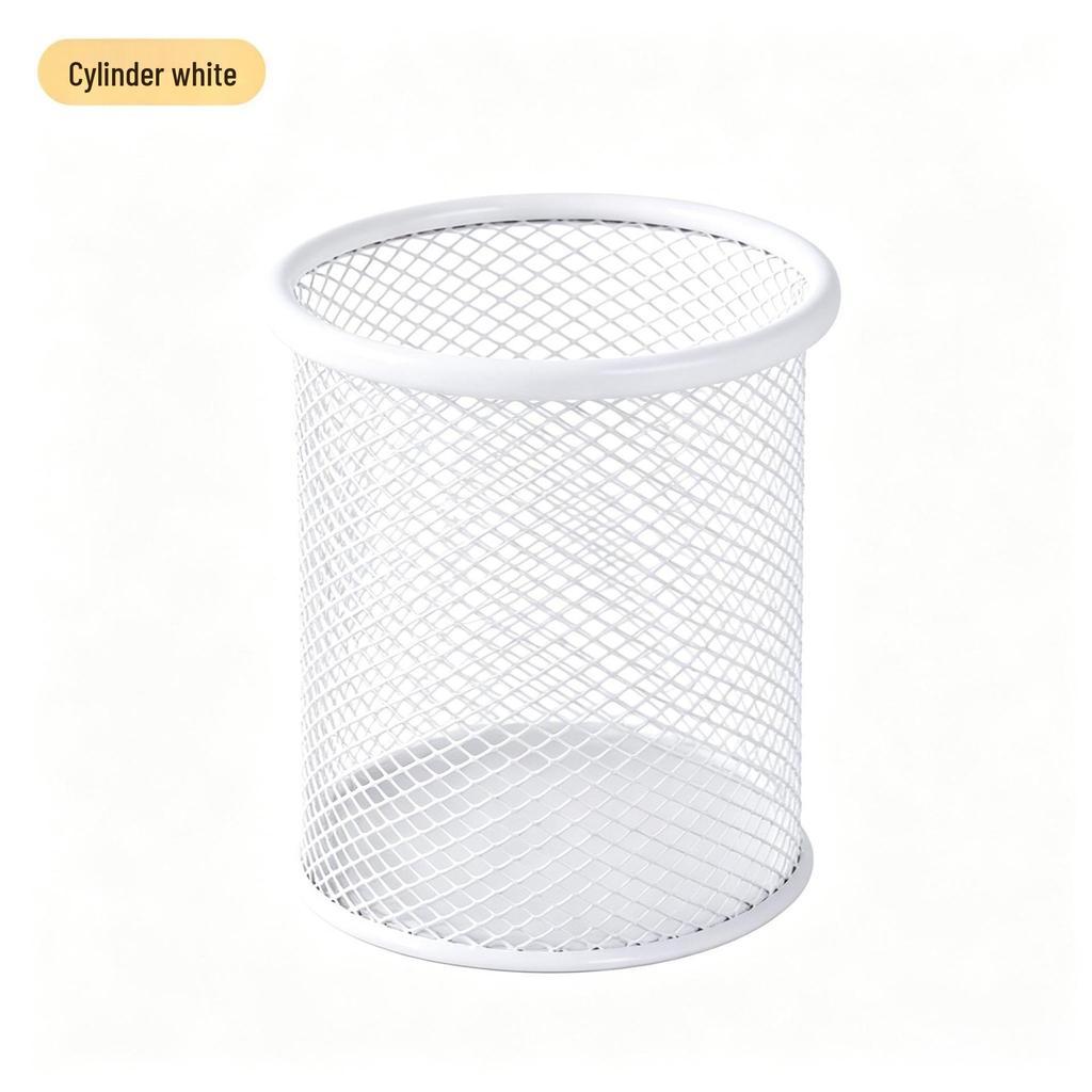 Multifunctional Metal Pen Holder – Stylish Iron Art Stationery Storage with High-End Appeal for Desk Organization