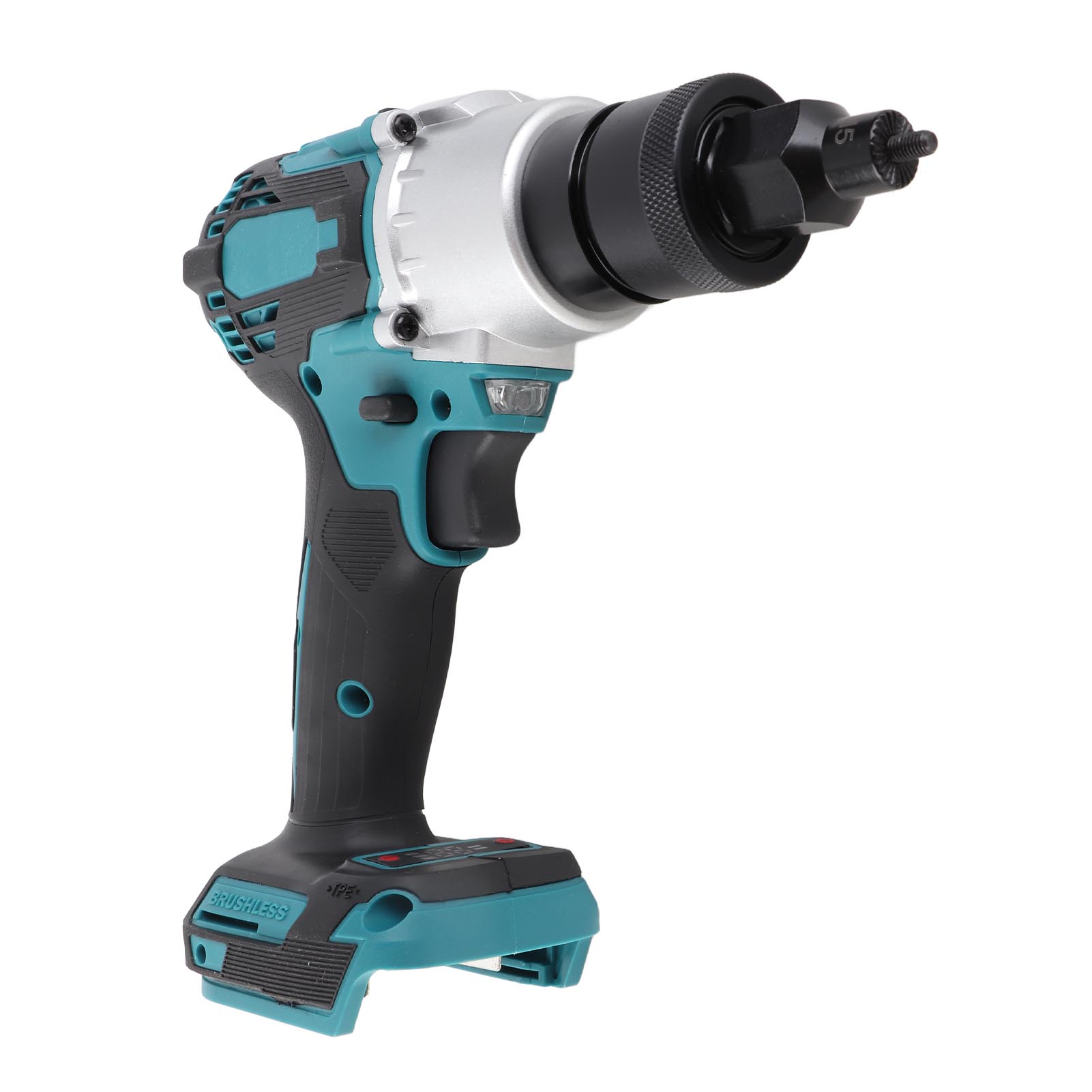 

Электрический заклепочник Противоскользящая рукоятка Бесщеточная электрическая машина для заклепочных гаек со светодиодной подсветкой Set D