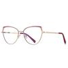 Eyebrow Point Paint Metal Optical Frame With Street S English Style Open Flat Light Mirror Womean And Men Glasses