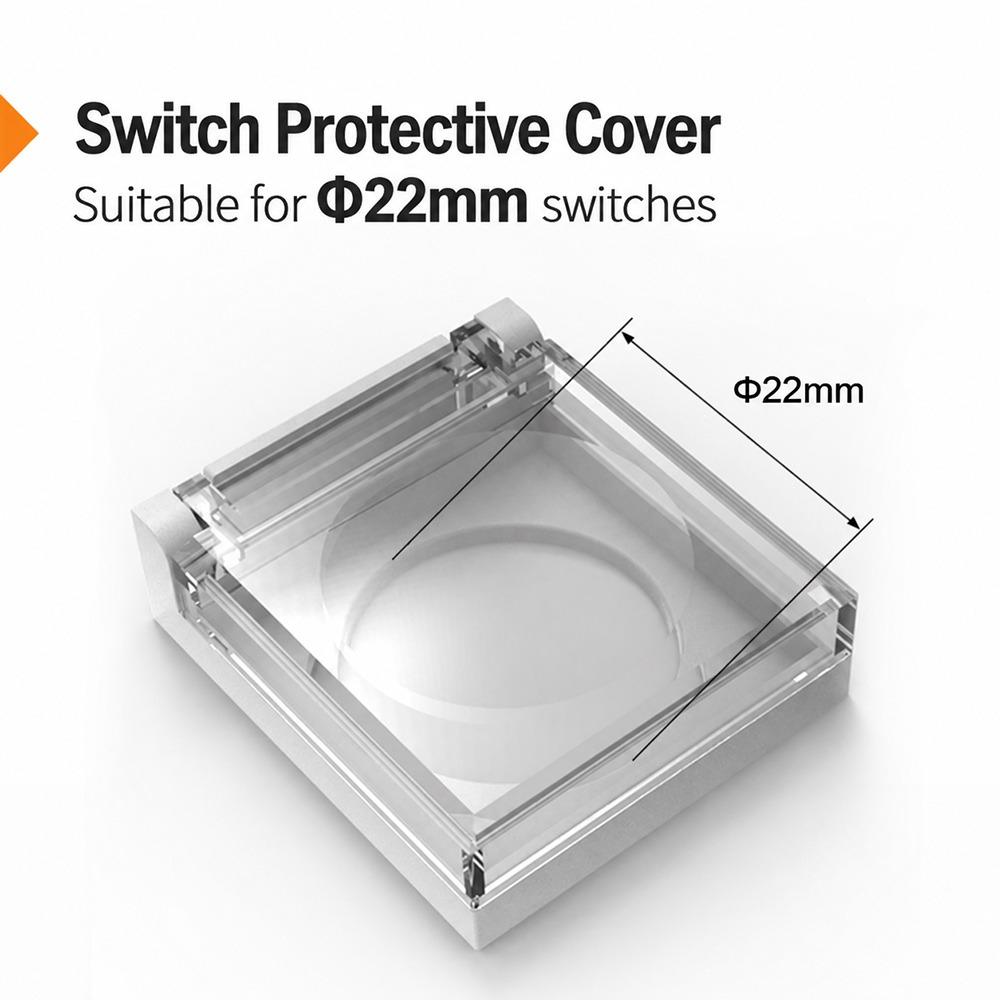 1Pcs ABS Base Button Switch Protective Cover for Industrial Panel Control Box