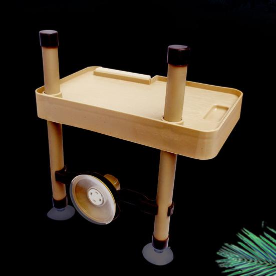 Schildkrötenterrasse, glatte Oberfläche, multifunktional, kreativ, solide, gratfrei, zum Ausruhen, Schlafen, abnehmbare Reptilientier-Ruheterrasse für Welpen