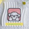 Square Puppy Embroidery Patch for Clothes, Jacket Repair, Applique, Garment or Bag Decoration, Sew-on