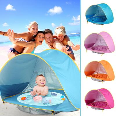 Namiot plażowy dla dzieci dzieci wodoodporny Pop Up markiza przeciwsłoneczna namiot chroniący przed promieniowaniem UV osłona przeciwsłoneczna z basenem Kid Outdoor Camping parasolka plaża