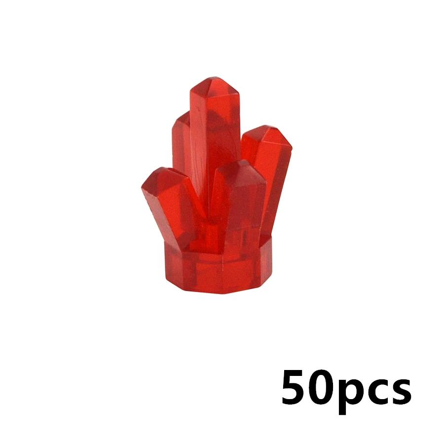 50Pcs 30385 Crystal Stone Painted Gem MOC Gemstone Ore Building Block Particles Model Accessories Compatible Brick Leduo Toys