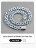 12mm Full Diamond Hip Hop Necklace: Men's Punk Retro Ins Style Exclusive