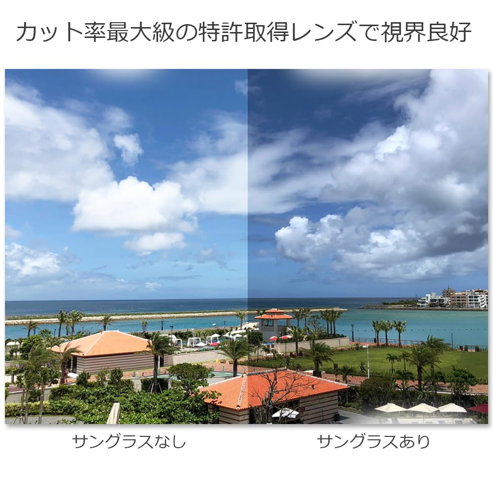 EIGHT TOKYO Sunglasses for Men and Blue Light for and Features UV and by a Sabae Matte Women, Blocking, Sports, Driving, Fishing, Baseball, Golf,