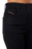 Diesel FW22 Women's High-Waisted Skinny Denim, Black, Stretch, Size 28, A03597069EF, Black 02