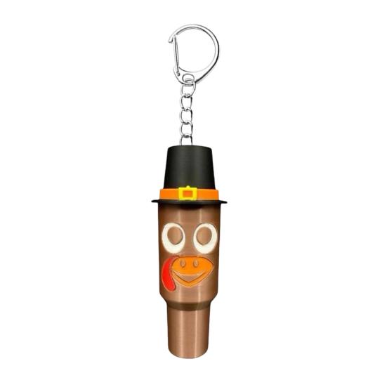 Mini Cup Keychain Container Halloween Themed Festive Face Cup Key