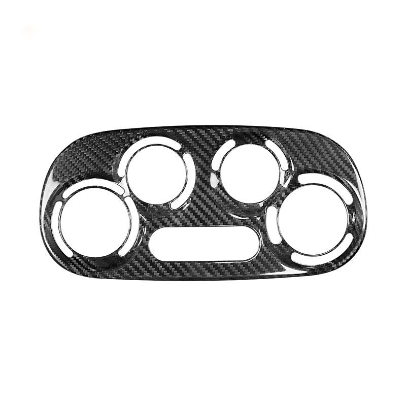 Carbon Fiber AC Switch Frame Sticker for Fiat 500 Interior