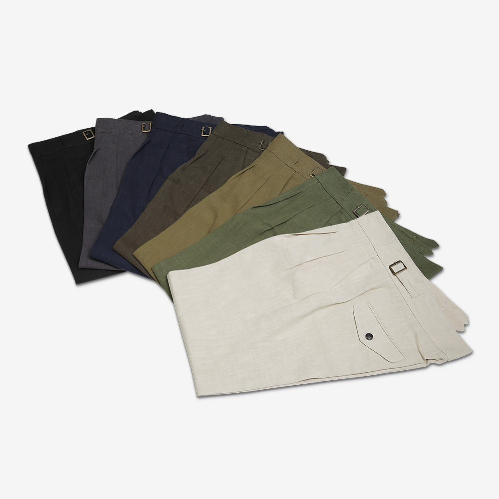 Solti 8S Linen Gurkha Trousers (Black)
