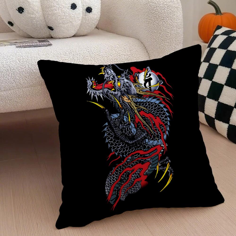 game action akuza LLike a DDragon Cushion Cover Throw Pillow Cover Hidden Button Durable Polyester Chair Cushion