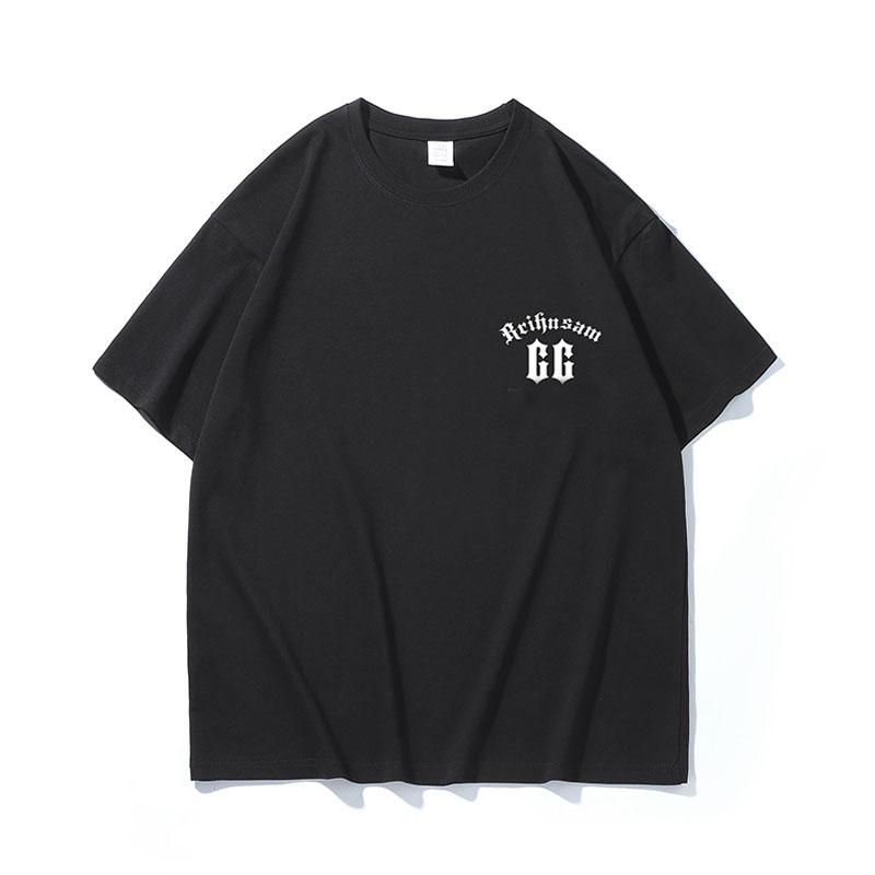 European and American trendy New Summer Oversized Men T Shirt Pure Cotton Letter Print Women T-Shirts High Quality Fashion Vintage Unisex Tee