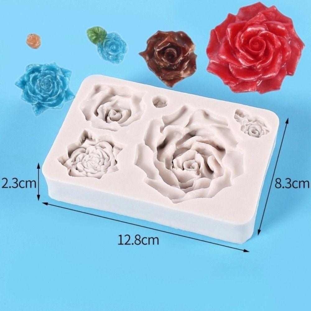 Flower Bloom 3D Cake Mold Silicone Baking Tool New Fondant Soap Mold  Cupcake Candy Chocolate Jelly
