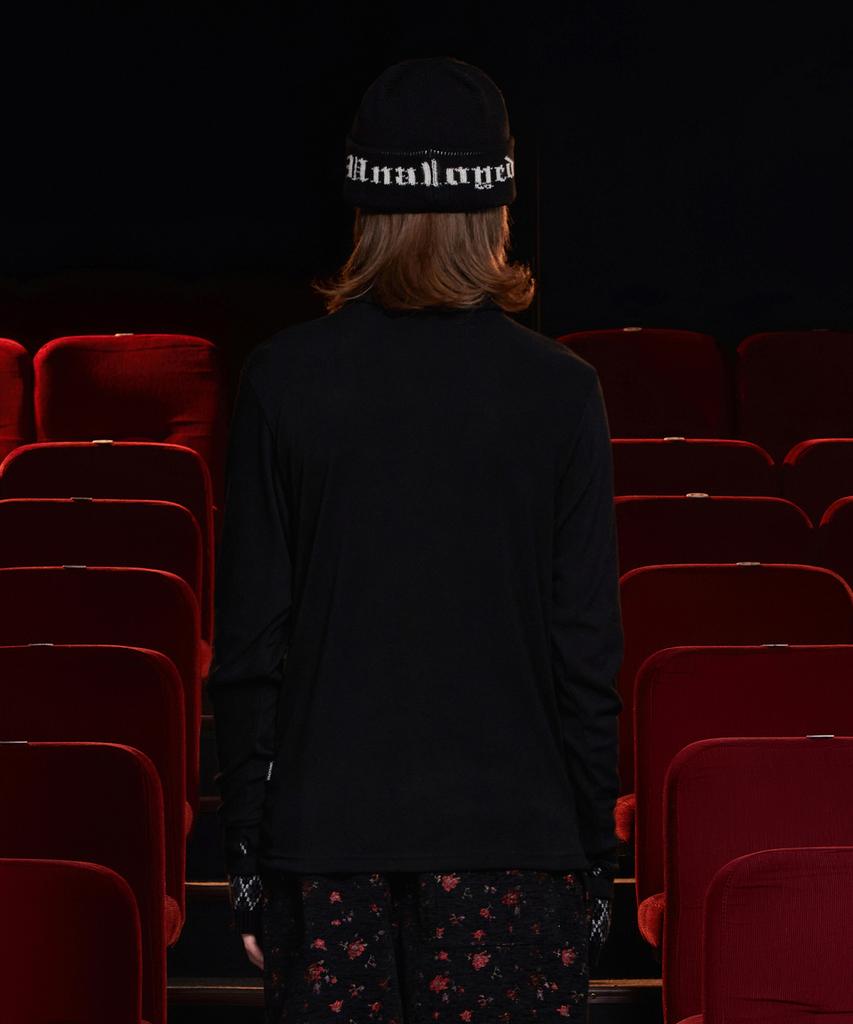 UNALLOYED Turtleneck Knit T-Shirt / Black