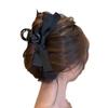 2024 Black Hepburn-Style Deluxe Bow Hair Clip for Women