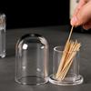 Minimalist Acrylic Toothpick Holder Creative Design Acrylic Cotton Swab Holder Transparent Toothpick Box Cup Home Use Kitchen Accessories