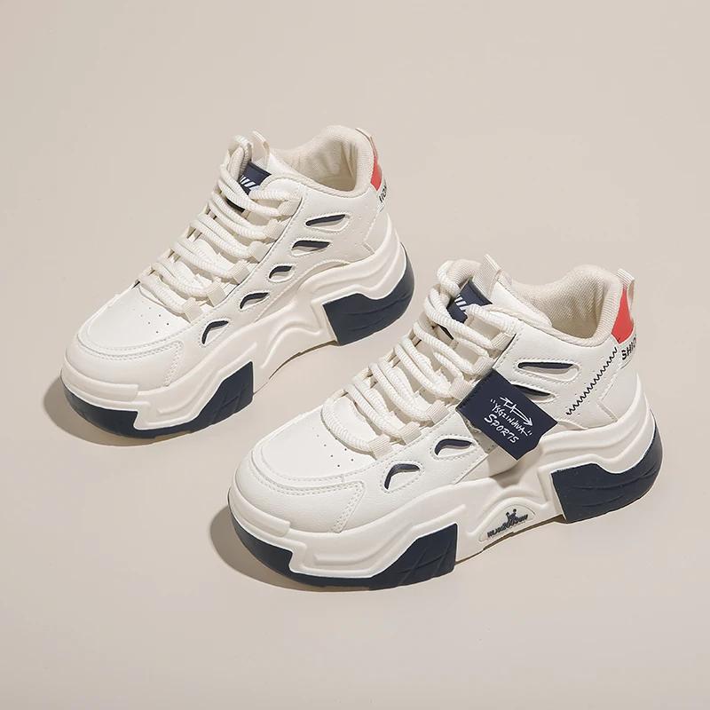 Fashion Increase Height Dark Blue Shoes 39 Flats White Women Sneakers Red Black Sport Loufers Shows Brand Name Nice Overseas