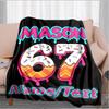 1PC Custom Name Dessert Name Celebration Flannel Blanket Versatile,all-season Throw Suitable for the Living Room,bedroom,camping,travel,and Gift