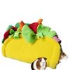 Plush Hamster Nest Plush Toy Habitats Decors Hideout Viewing Room Tacos Shape