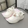 2025 New Children's Little White Shoes Girls' Students Comfortable Sports Board Shoes Boys' Versatile Lightweight Casual Shoes Tide