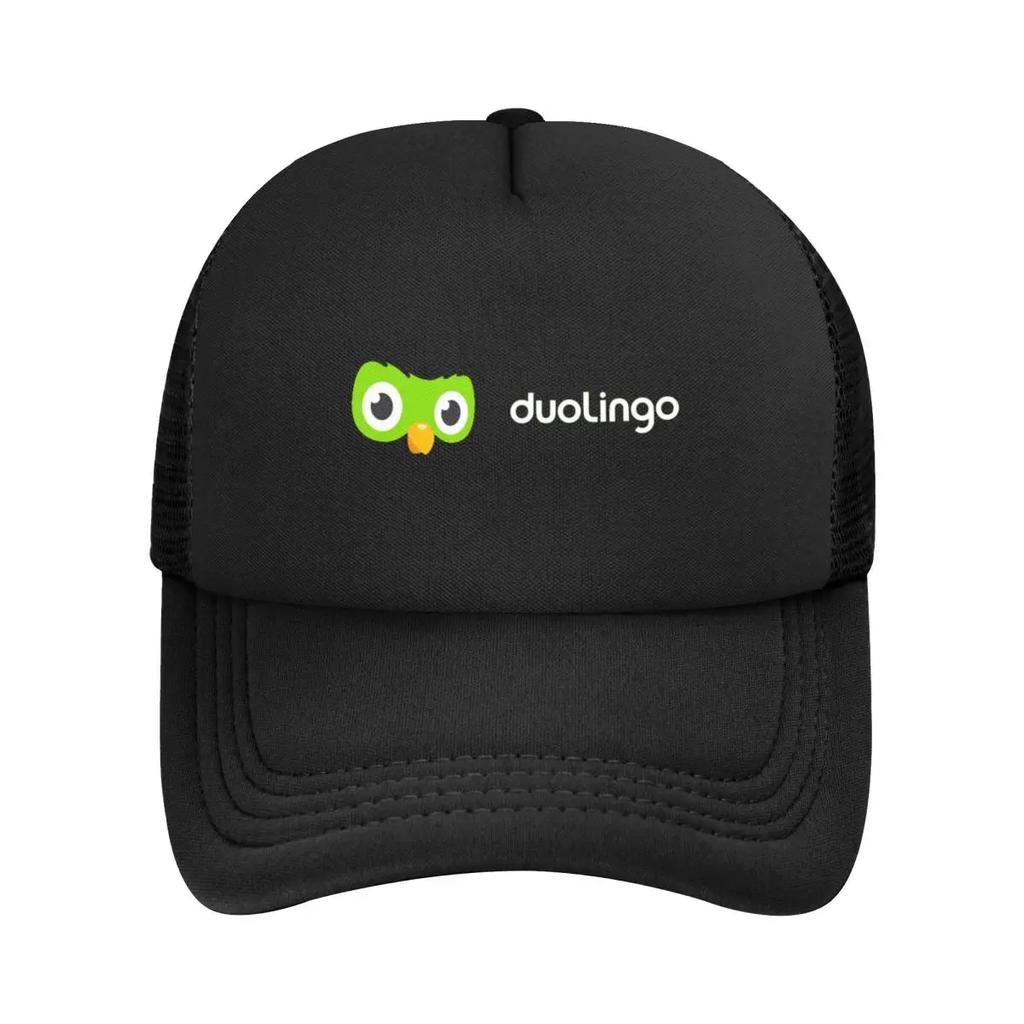 Duolingo Owl Duo Mesh Baseball Caps Snapback Fashion Baseball Hats Breathable Casual Casquette Outdoor Unisex