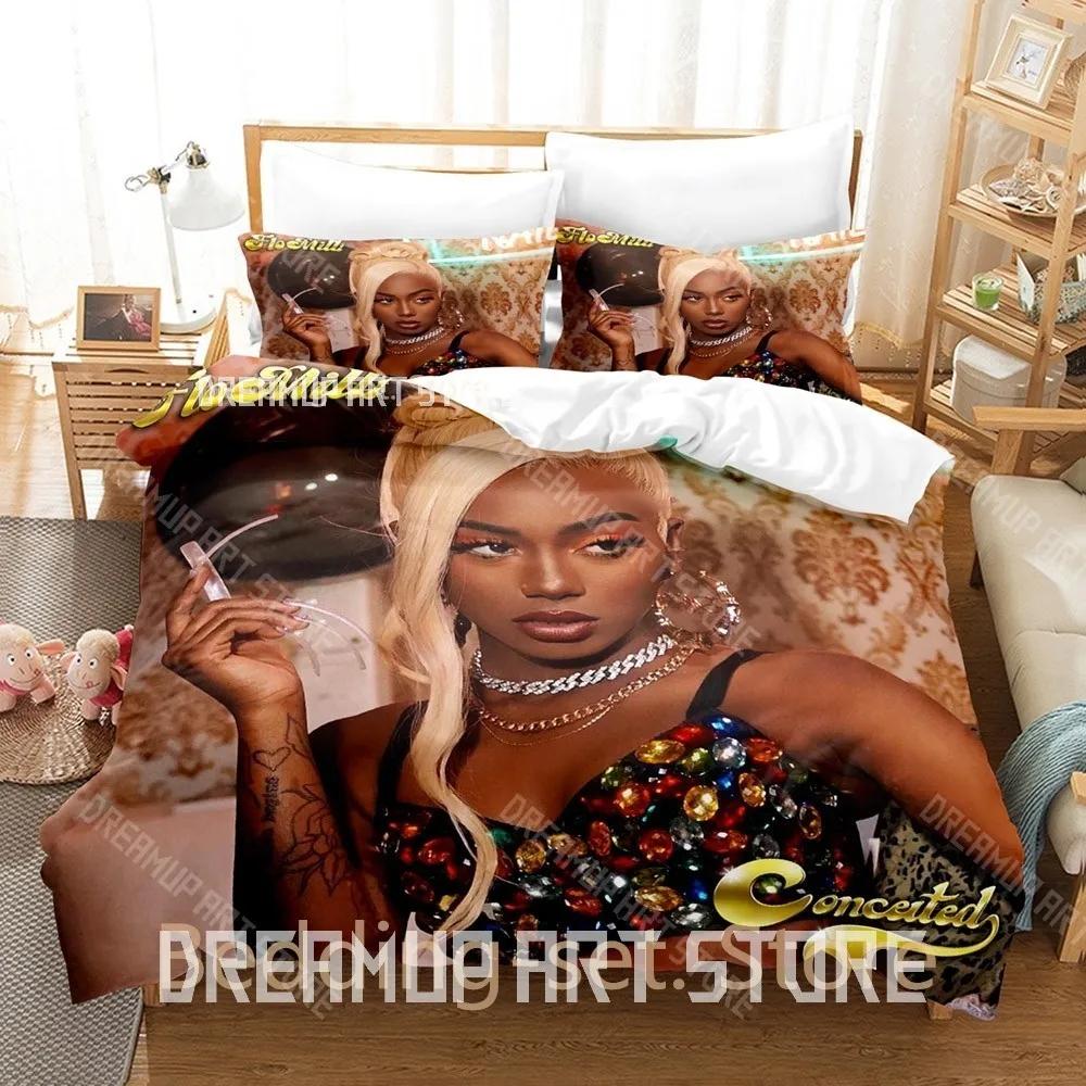3D Print Flo Milli Never Lose Me Bedding Set Single Twin Full Queen King Size Bed Set Adult Kid Bedroom Duvetcover Sets Bed