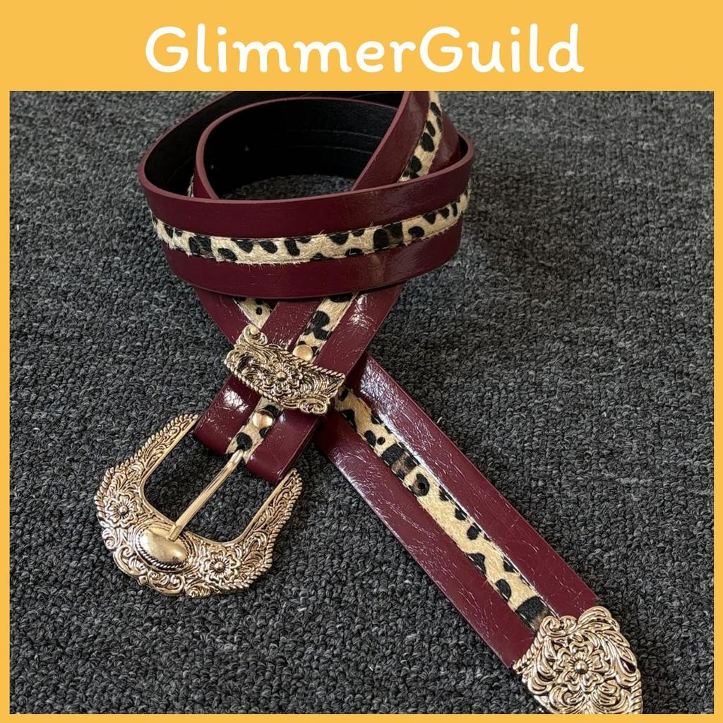 Womens Vintage Pu Leather Belt With Alloy Pin Buckle For Daily Wear And Office Use