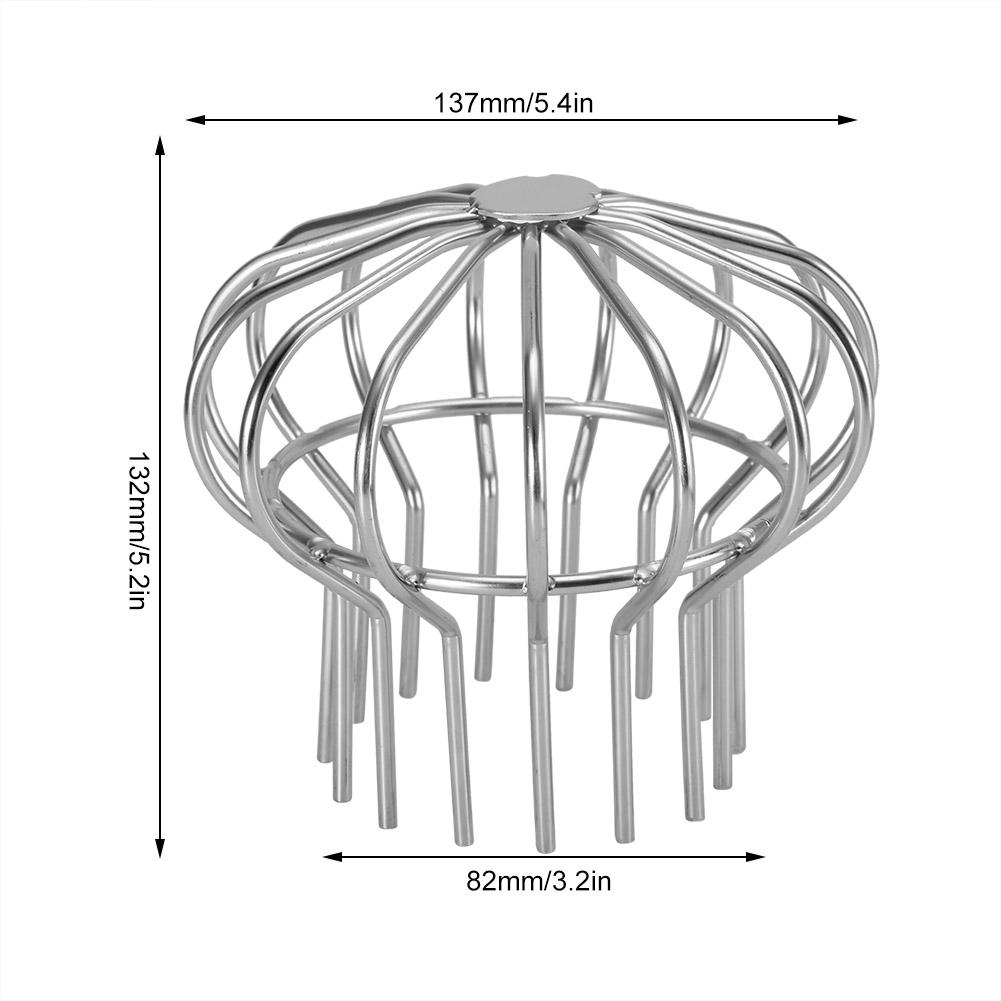 Stainless Steel Roof Drain Pipe Anti Blocking Floor Drain for Indoor Yard Use(Tube 110)