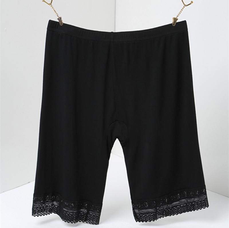 Pantaloni scurti de siguranță din bumbac de mărime mare pentru femei Pantaloni scurți din fibră de bambus sub fustă lenjerie de corp Talie înaltă Slip boxer de mărime mare