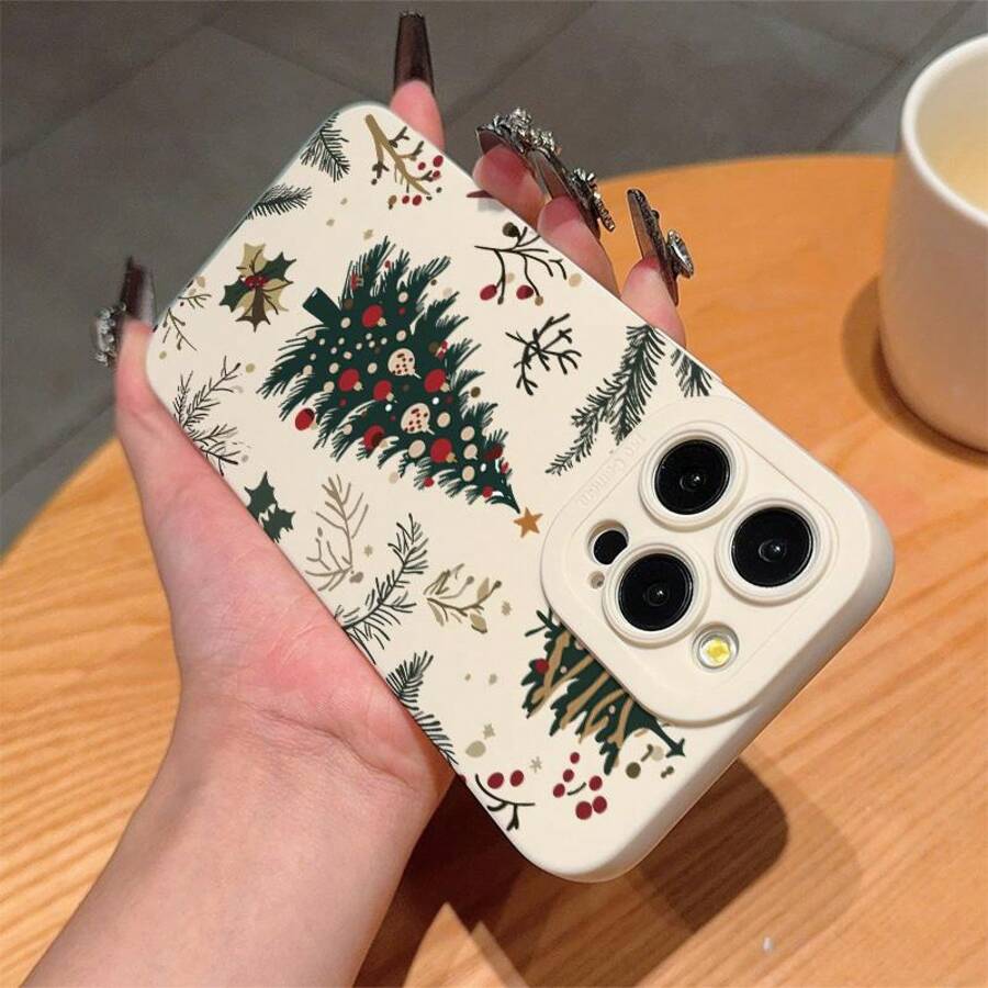 Festival Christmas tree Pattern Phone Case For iPhone 17 16 15 14 13 12 11 Pro Max 17 Air XS XR X 7 8 16 Plus SE2 16E Soft Cover