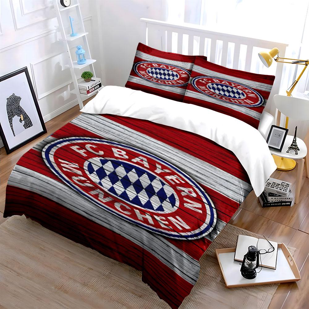Logo FC Bayern Mnichov. Sady povlečení Sady povlaků na přikrývku Povlaky na přikrývku Povlaky na polštář(1 * Povlak na peřinu 2 * Povlaky na polštář bez výplně)