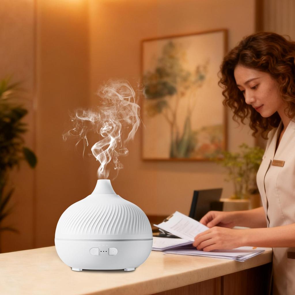 Elektrischer Aroma-Diffusor mit Abschaltautomatik 180 ml mit Timer Heim-Luftbefeuchter Elektrischer Aroma-Diffusor für Wohnzimmer Kamin Schreibtisch Hotel