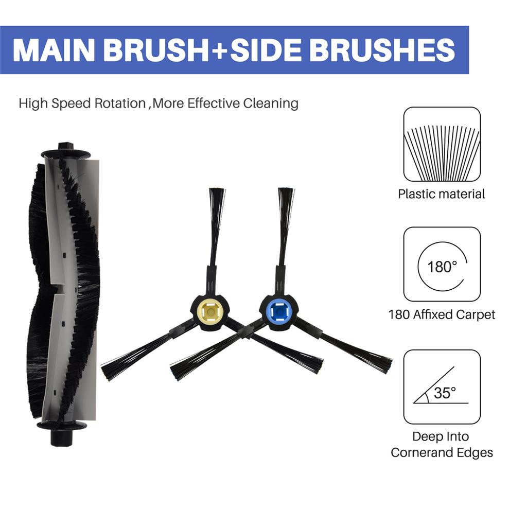Replacement Accessories Kit for ILife A7 A9S V8 V8S X750 X785 X800 V80 Silvercrest SSR1 Ssra1 Vacuum Robot Cleaner