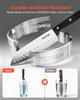 Kitchen Knife Set with Block and Sharpener, 15 Piece German High Carbon Stainless Steel Knife Set, Kitchen Cutlery with ABS Ergonomic Handle,