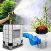 Tote Tank Valve Tote Adapter 2.4-Inch Coarse Thread Silicone Gasket Attached Connector Replacement Heavy Duty Fittings For
