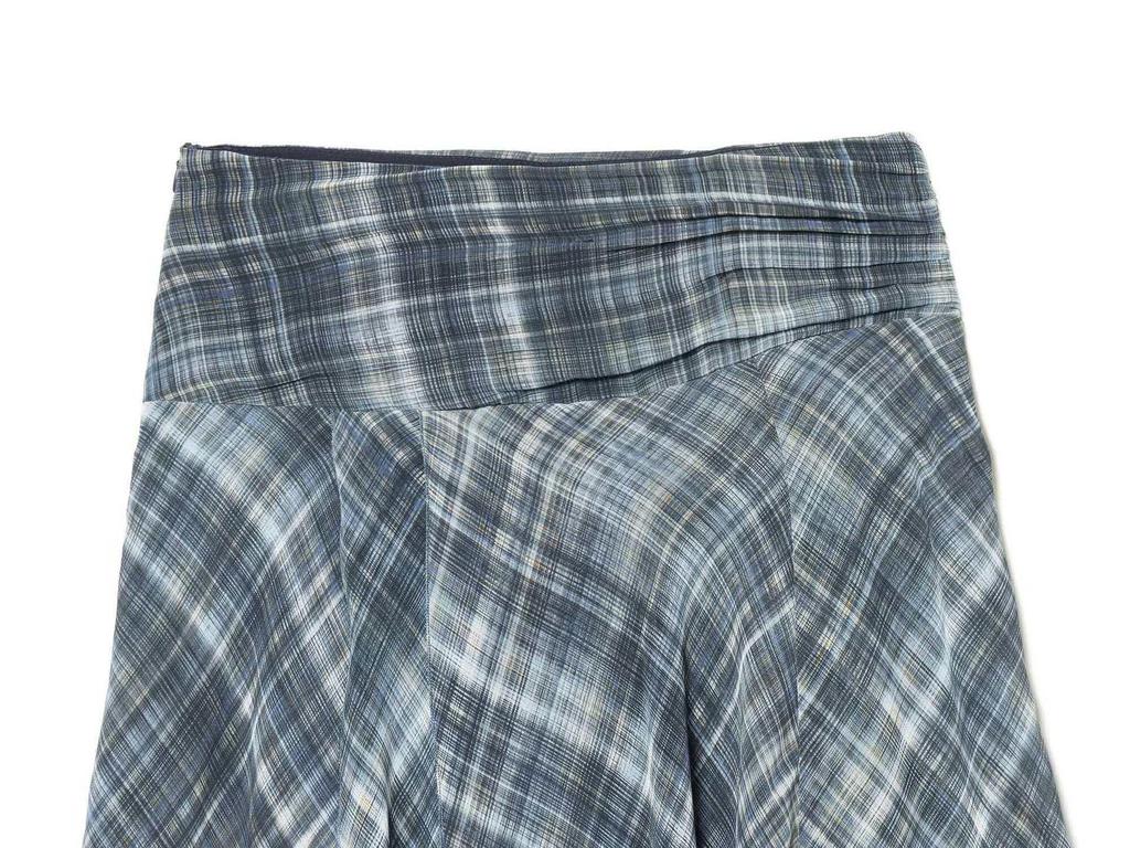 Asymmetrical Plaid Midi Skirt - European & American Style Women's Fashion