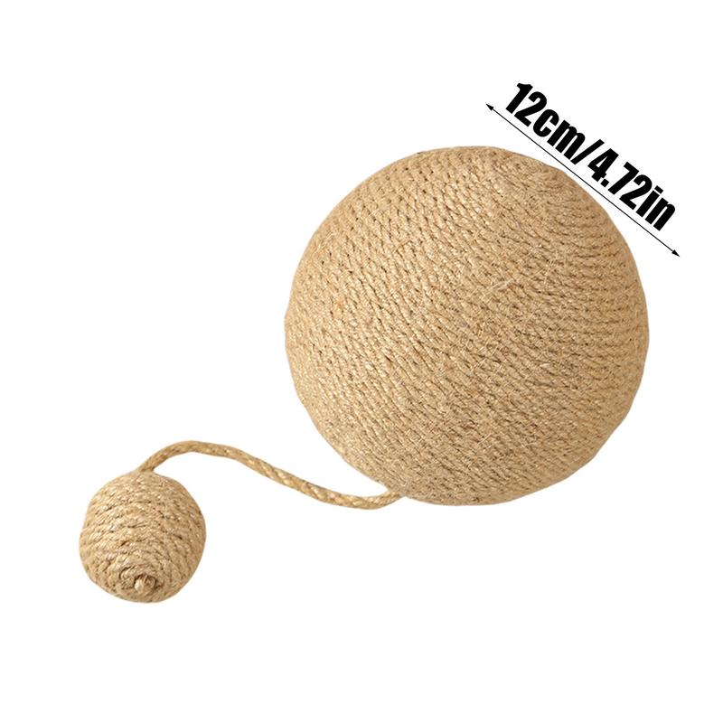 Cat Scratching Ball Multipurpose Cat Toy Sisal Ball Rabbit Scratch Toy Funny Cat Scratching Board Sisal Scratcher Ball For Cats