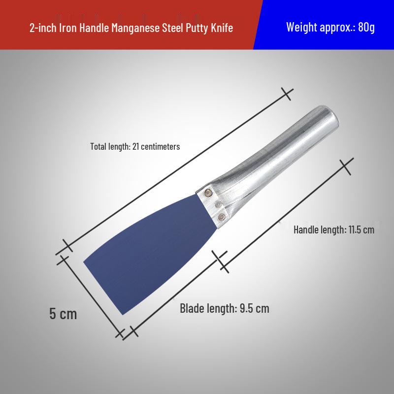 Stainless Steel Anti-Slip Plastering & Putty Knife with Plastic Handle
