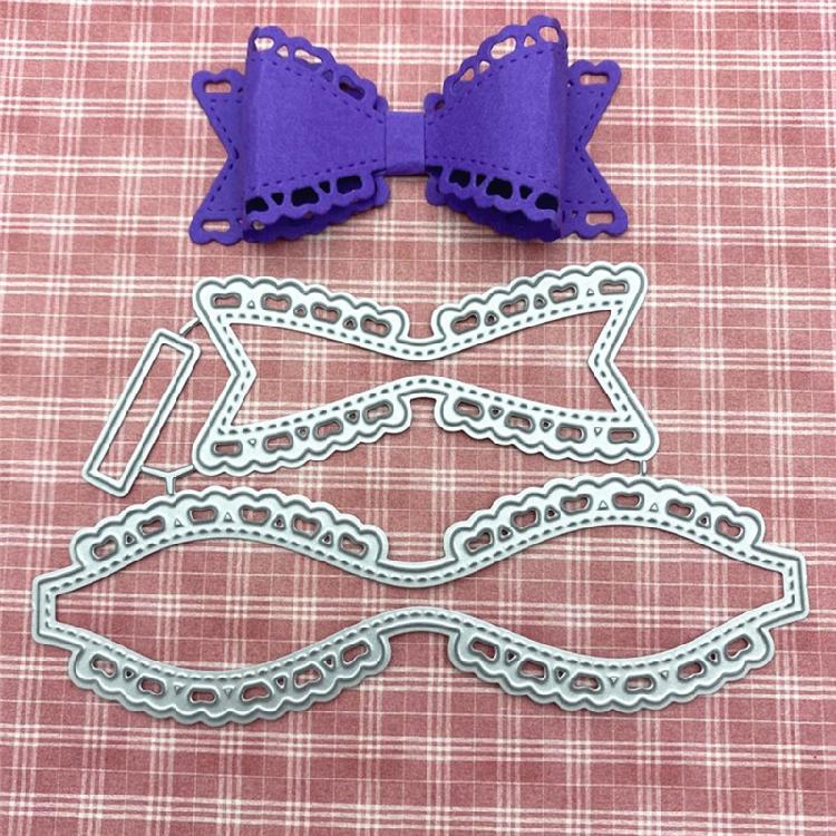 Bowknot Cutting Dies Carbon Steel Metal Silver Cutting Die Template Supplies