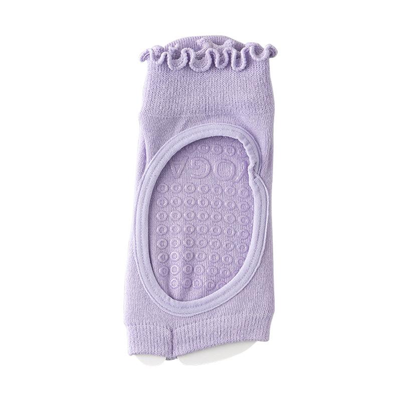 Yoga Socks, Summer Women's Combed Cotton Short Socks, Pilates Sports Floor Anti-slip Boneless Toe Separation Socks
