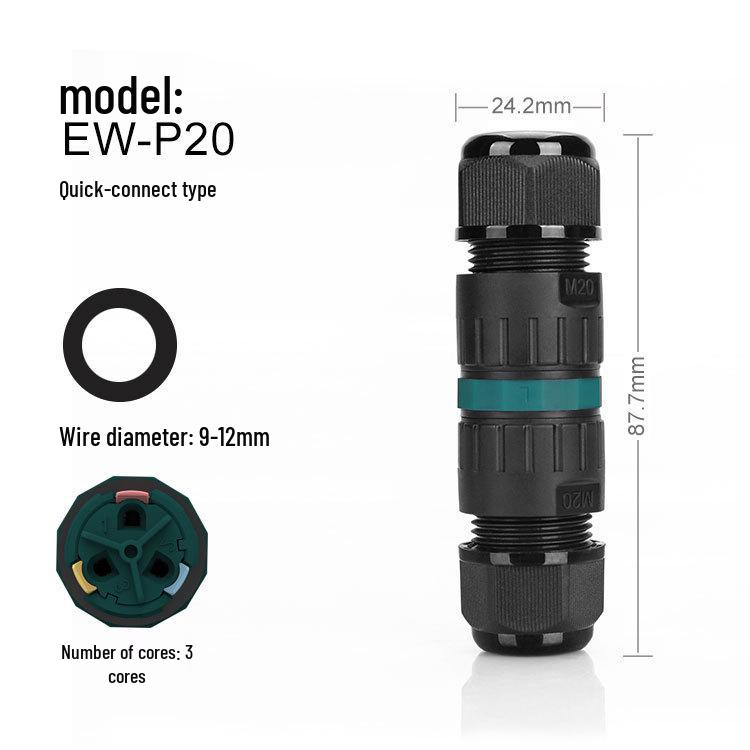 E-WeiChat Waterproof Screwless Quick Wire Splice Connector for Outdoor LED Lighting (2/3P)