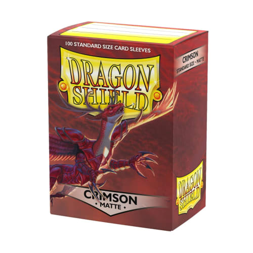 Arcane Tinmen ART11021 Dragon Shield Matte Crimson 100 Protective Sleeve