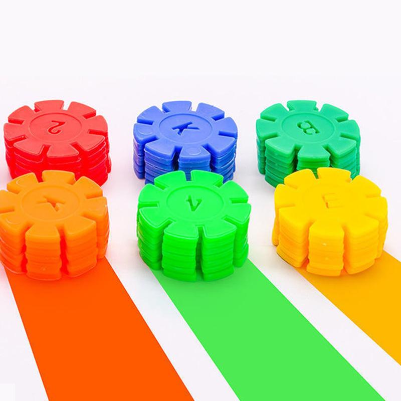 60~200pcs Interlocking Snowflake Building Blocks for Creative Play Colorful Parent-child Children Early Education Toys Gifts TMZ