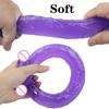 Double Head Dildo Long Jelly Realistic Dildo Double Ended Dildo Flexible Big Dildo for Women Masturbator Sex Toys for Lesbian