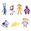 New Jax Scratch Clock Pomni Dolls The Amazing Digital Circus Anime Surrounding Plush Toys PP Cotton Best Festival Gifts for Kids