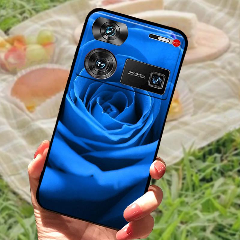 Shockproof Funda For ZTE Nubia Z60 Ultra Case Silicon Black Soft Bumper for Nubia Z60 Ultra Phone Cases Z60Ultra Cartoon Shell